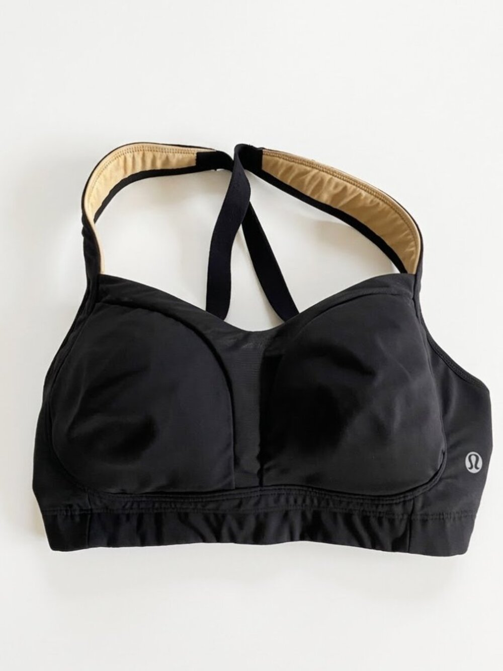 Lululemon TaTa Tamer Black High Impact Support Sports Bra Sz 34D